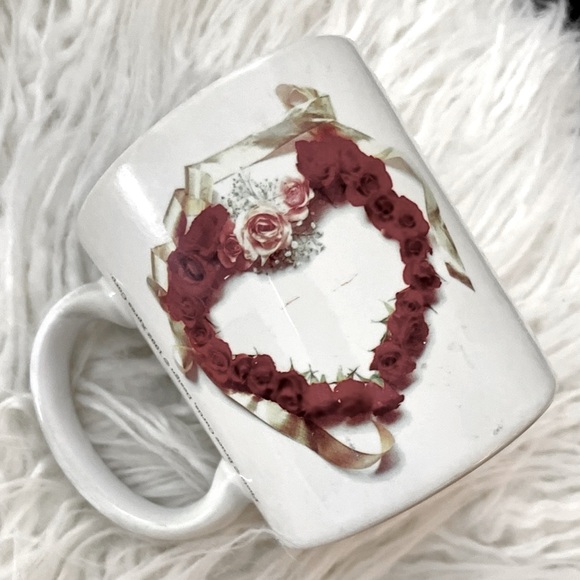 Vintage Red Heart Coffee Mug - Picture 1 of 4